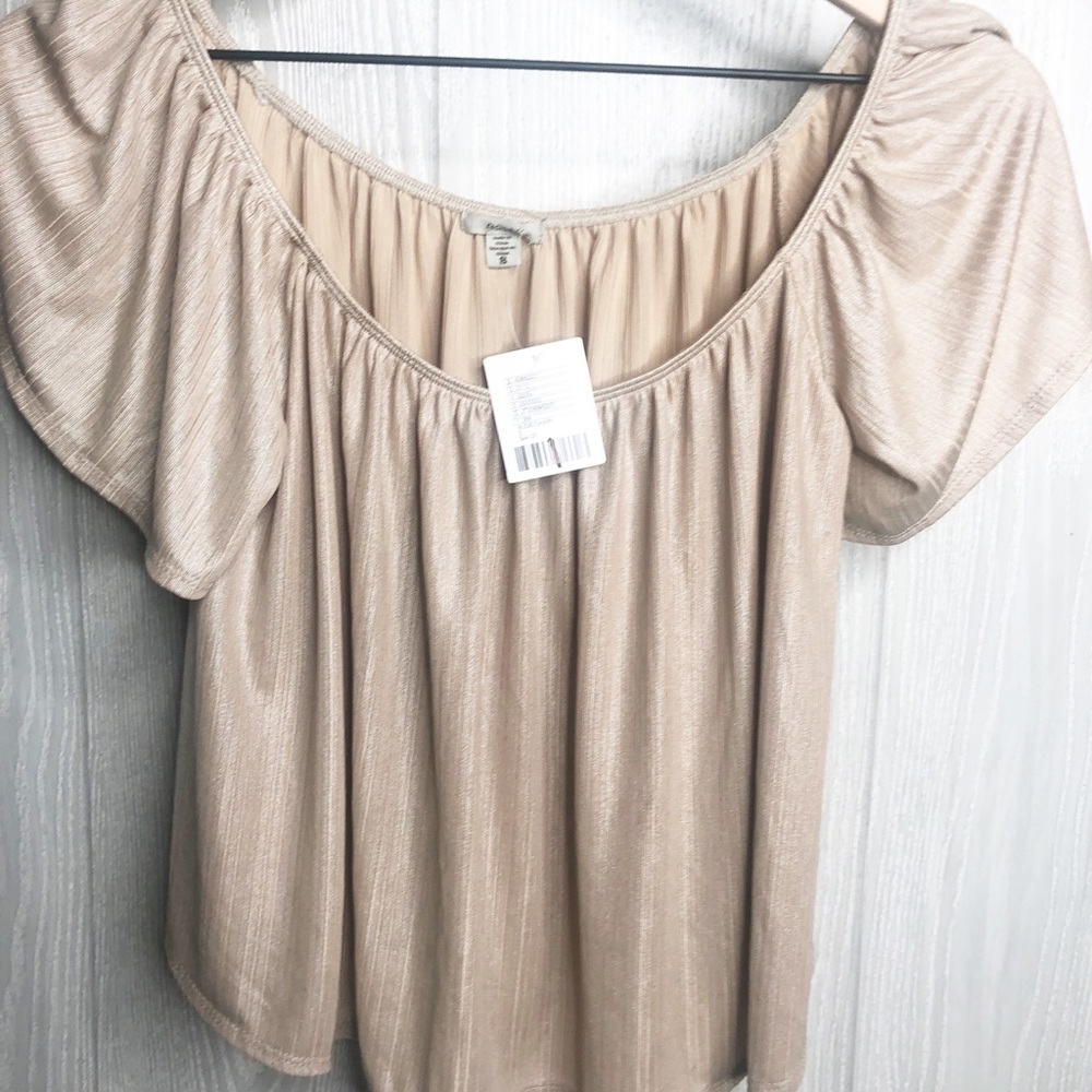 Urban outfitters Crop Top Dressy Shiny SMALL - Picture 2 of 2